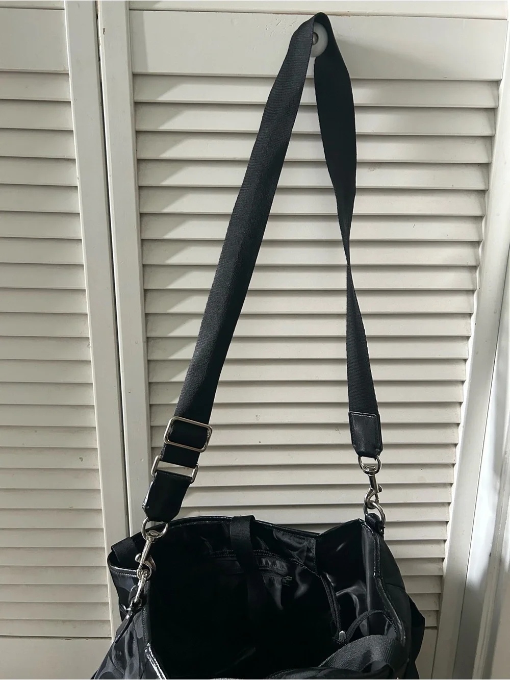 Coach Black Signature Nylon Laptop Tote